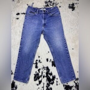 Lee Men’s Medium Wash Straight Leg Regular Fit Denim Jeans Size 33x32